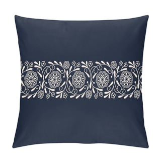 Personality  Seamless Vector Vintage Arabic Border. Seamless Template In Swatch Panel Pillow Covers