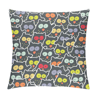 Personality  Crowd Of Owls. Pillow Covers