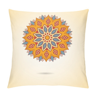 Personality  Mandala Oriental Round Ornament Pillow Covers