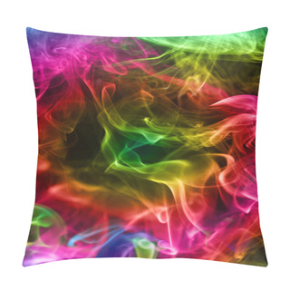Personality  Multi-coloured Smoke. Background. Pillow Covers
