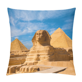 Personality  Sphinx Full Body Blue Sky All Pyramids Egypt Pillow Covers