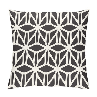 Personality  Vector Seamless Black And White Rounded Lace Pattern Pillow Covers