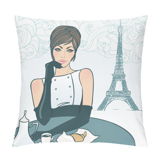 Personality  Beautiful Brunette Girl Pillow Covers