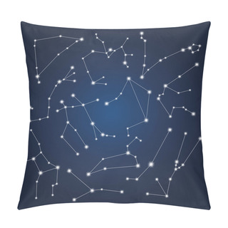 Personality  Set Of Zodiac Constellation  Pillow Covers