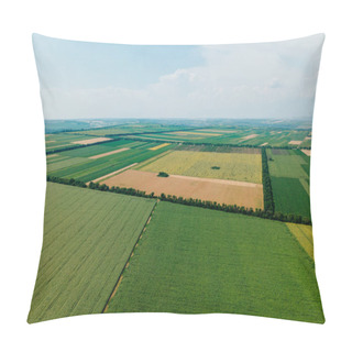Personality  Top View Aerial View Of Agricultural Fields Pillow Covers