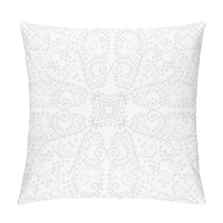 Personality  Circular Seamless Pattern Of Oriental Motif With Spirals  Pillow Covers