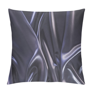 Personality  Dark Violet Shiny Silk Fabric Background Pillow Covers