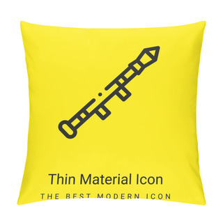 Personality  Bazooka Minimal Bright Yellow Material Icon Pillow Covers