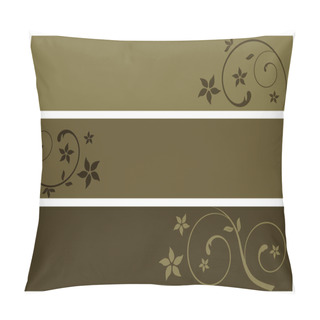 Personality  Floral Banners Pillow Covers