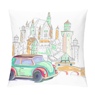 Personality  Germany Cityscape Background Pillow Covers