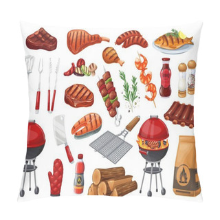 Personality  BBQ Party Set Icon, Pillow Covers