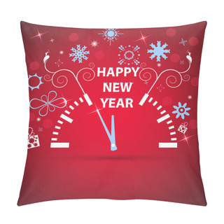 Personality  Clock New Year Pillow Covers