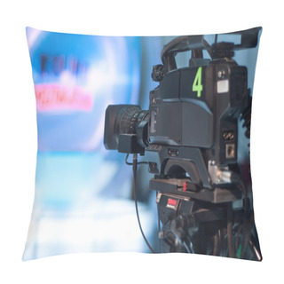 Personality  Television Studio Camera Pillow Covers