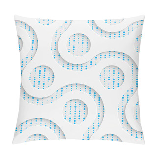 Personality  Seamless Mosaic Pattern. Abstract 3d Realistic Background Pillow Covers