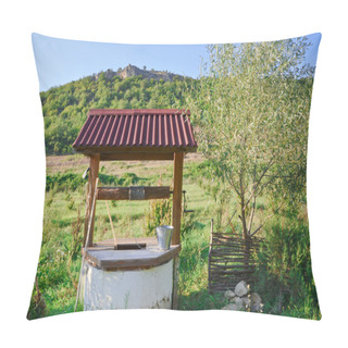 Personality  The Old Well In The Countryside Pillow Covers