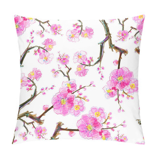 Personality  Watercolor Pink Flowers Pillow Covers