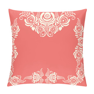 Personality  Russian Ornaments Art Frames In Gzhel Style. Gzhel Pillow Covers