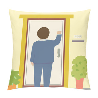Personality  Knocking On The Door Pillow Covers