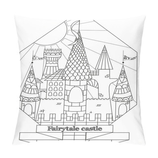 Personality  Original Doodle Style Fairy Castle.  Pillow Covers