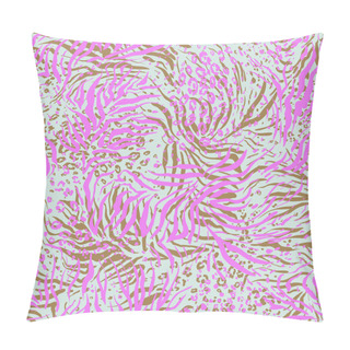 Personality  Abstract Colorful Animal Skin Pattern Pillow Covers