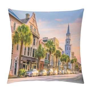 Personality  Historical Downtown Area Of  Charleston, South Carolina, USA  Pillow Covers