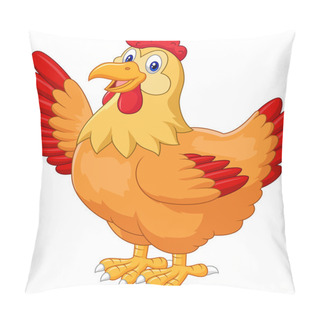 Personality  Chicken Hen Waving Hand Pillow Covers