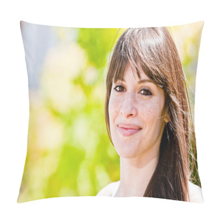 Personality  Beautiful Woman In Nature Pillow Covers