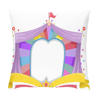 Personality  Circus Tent Banner Pillow Covers