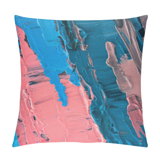 Personality  Close Up Of Abstract Background With Oil Paint Brush Strokes  Pillow Covers