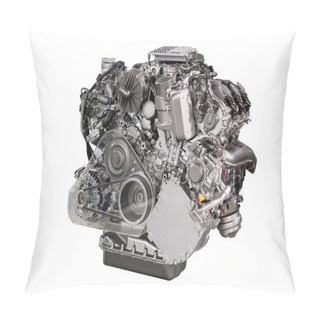 Personality  Powerful Car Engine Isolated On White Pillow Covers