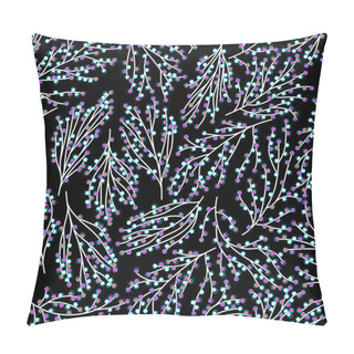 Personality  Unusual Vector Seamless Naive Minimalistic Gentle Floral Pattern Pillow Covers