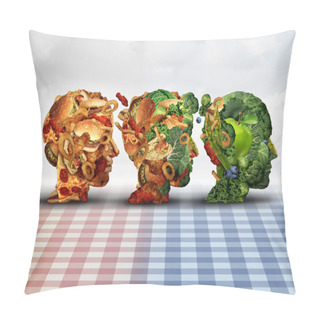 Personality  Changing Diet Concept Pillow Covers
