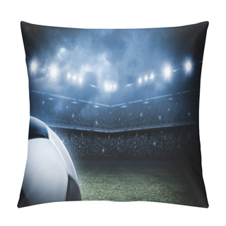 Personality  Soccer Ball In The Stadium Pillow Covers