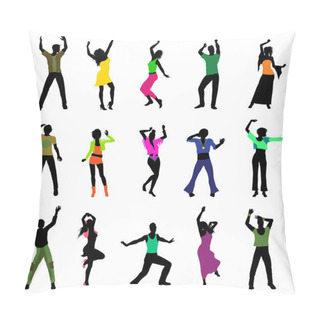Personality  Dancing Silhouettes Pillow Covers