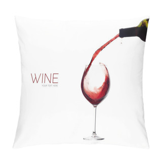 Personality  Wine. Glass And Bottle. Red Wine Splash Pillow Covers