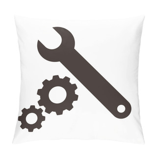 Personality  Wrench And Gears Icon Pillow Covers