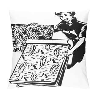 Personality  Lady With Fabric Swatches Pillow Covers