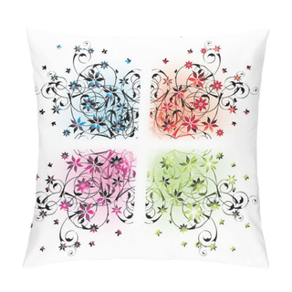 Personality  Floral Corners Pillow Covers