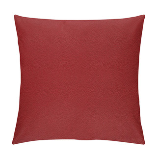 Personality  Red Leather Texture Pillow Covers