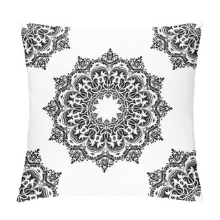 Personality  Floral Seamless Vector Pattern. Orient Abstract Background Pillow Covers