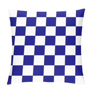 Personality  Checkerboard 8 By 8. Navy And White Colors Of Checkerboard. Chessboard, Checkerboard Texture. Squares Pattern. Background. Repeatable Texture. Pillow Covers