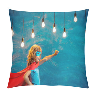 Personality  Kid Super Hero. Pillow Covers