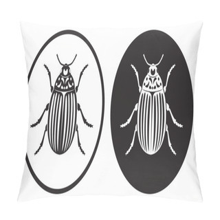 Personality  The Figure Shows The Colorado Potato Beetle Pillow Covers