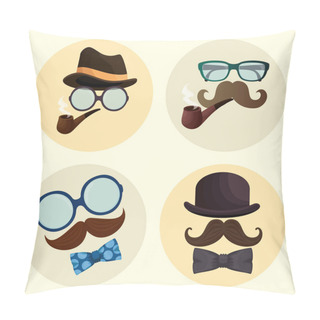 Personality  Happy Fathers Day Set Accessories Icons Pillow Covers
