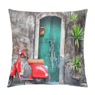 Personality  Red Scooter Pillow Covers