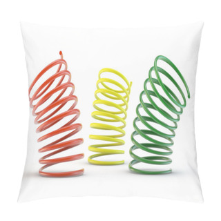 Personality  Colorful 3d Springs Pillow Covers