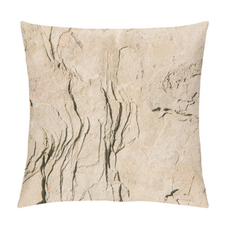 Personality  Full Frame Shot Of Layered Stone Surface For Background Pillow Covers