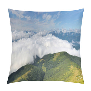 Personality  Natural Cloudy Valley In The Mountains Pillow Covers