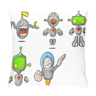 Personality  Cartoon Robots Pillow Covers