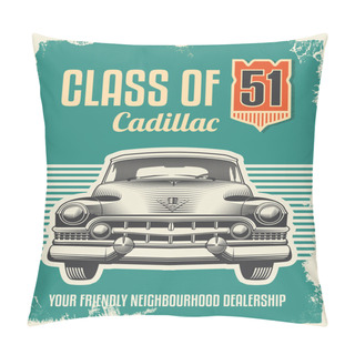 Personality  Vintage Metal Sign - Classic Car Poster Pillow Covers